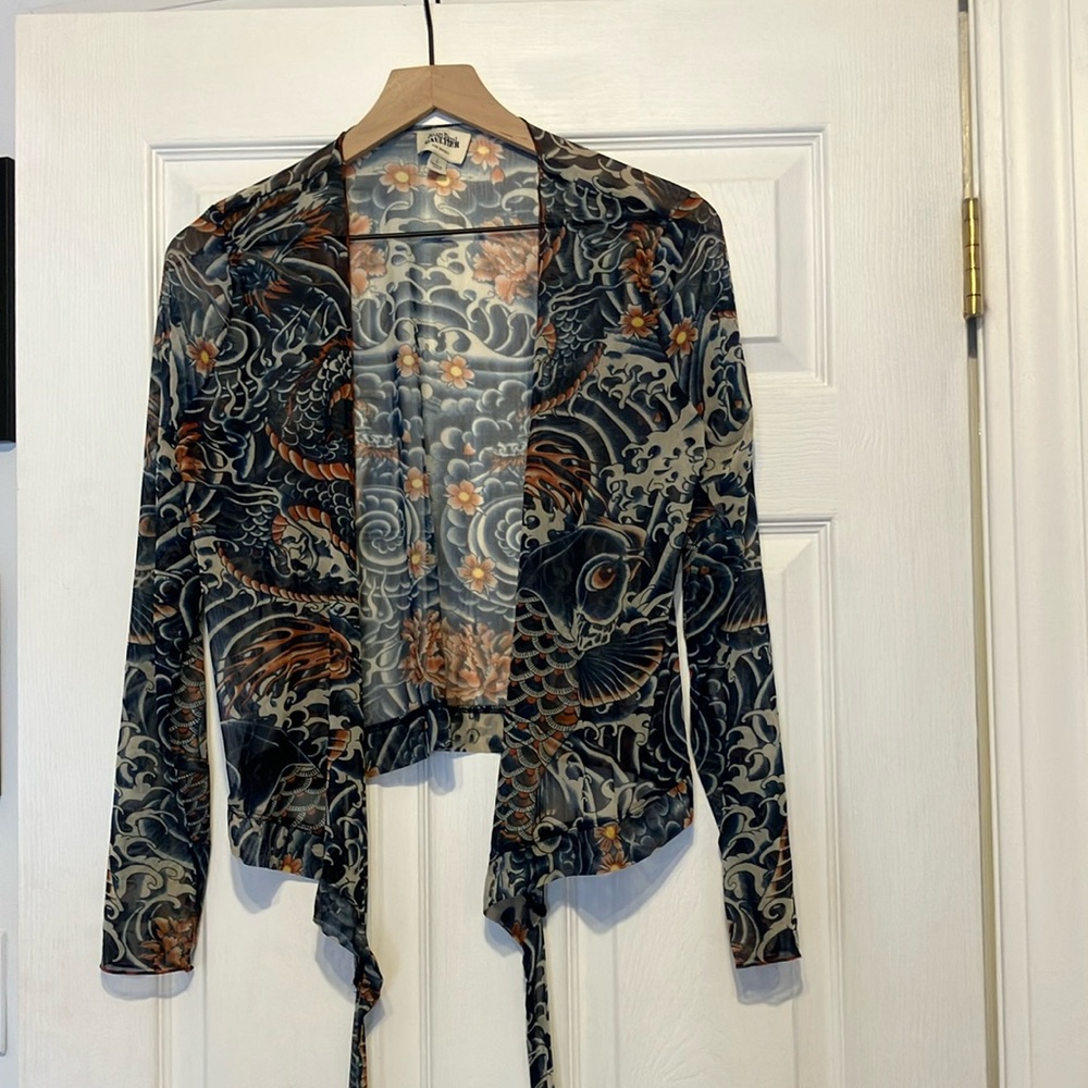 Hard-to-find sheer wrap top from Jean Paul Gaultier’s collaboration with Target